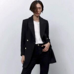 Zara Doybkr Breasted Coat
